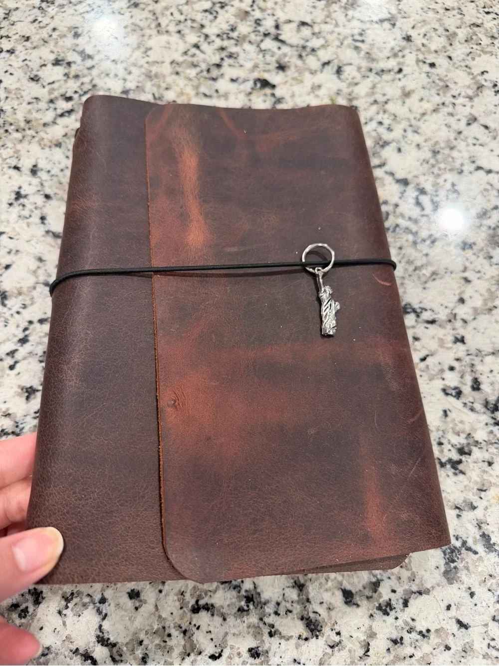 Handmade Brown Genuine Leather Traveler’s Journal Refillable Cover